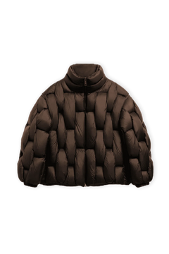 Pentagon Puffer - Brown