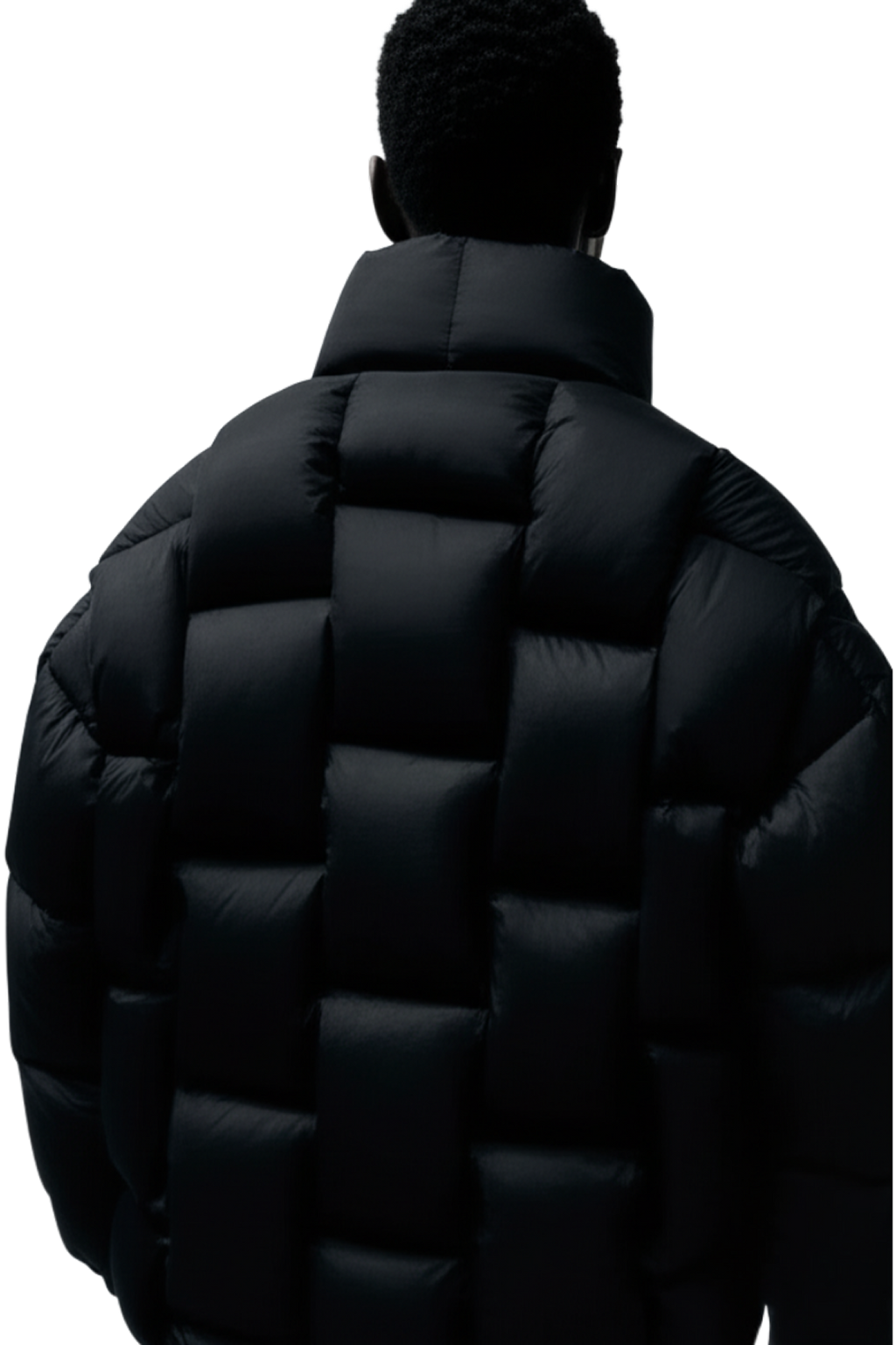 Diagramm-Pufferjacke - Schwarz