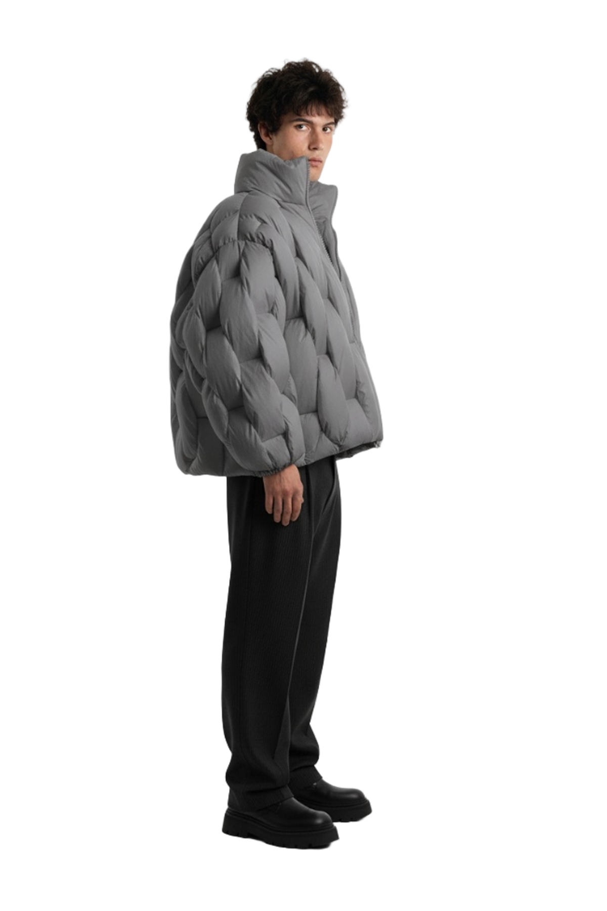 Pentagon Puffer -Grey