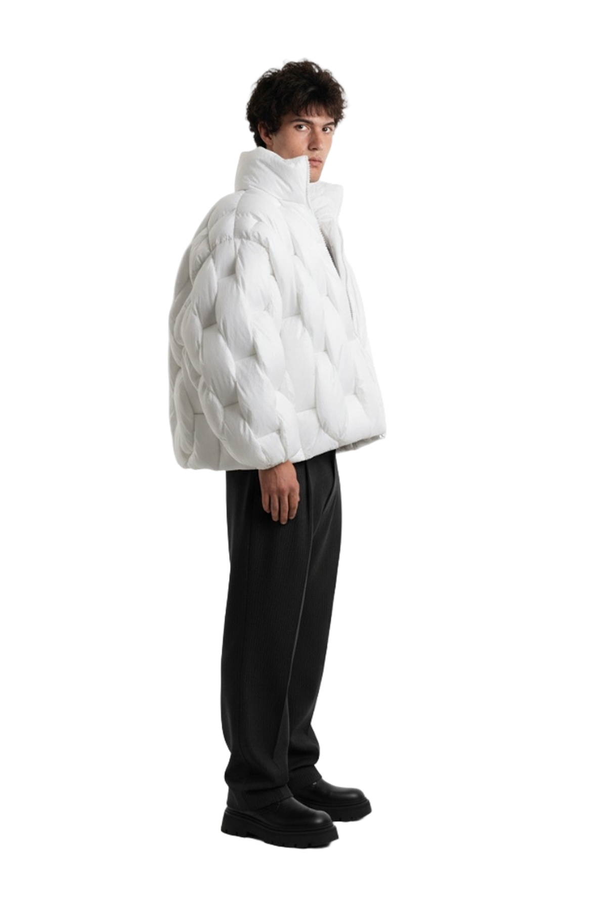 Pentagon Puffer - Weiß