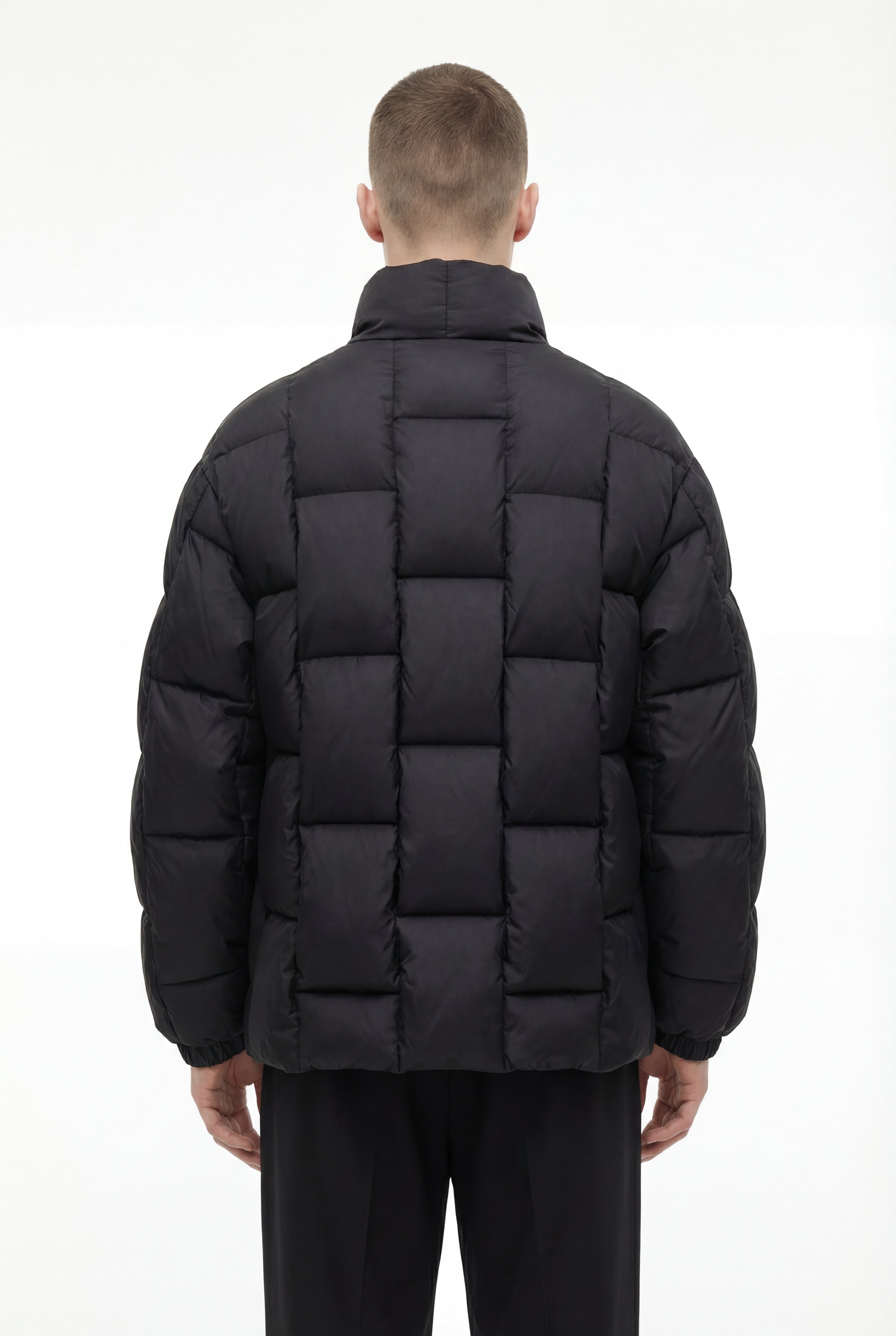 Diagram Puffer - Black