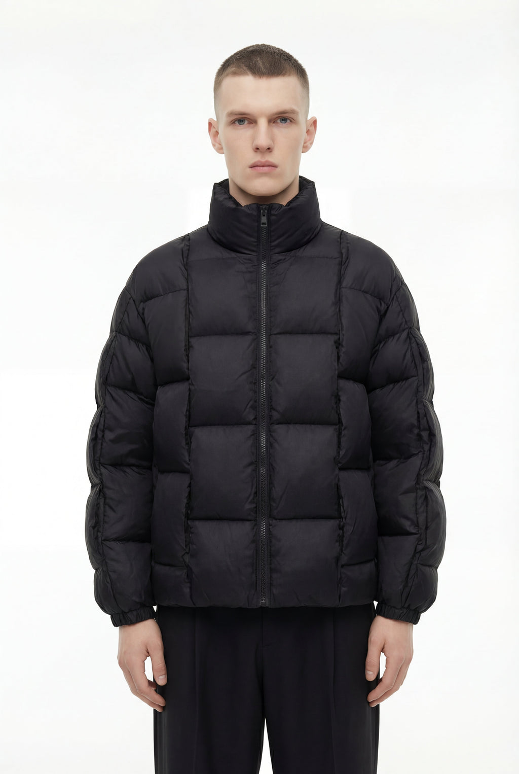 Diagram Puffer - Black