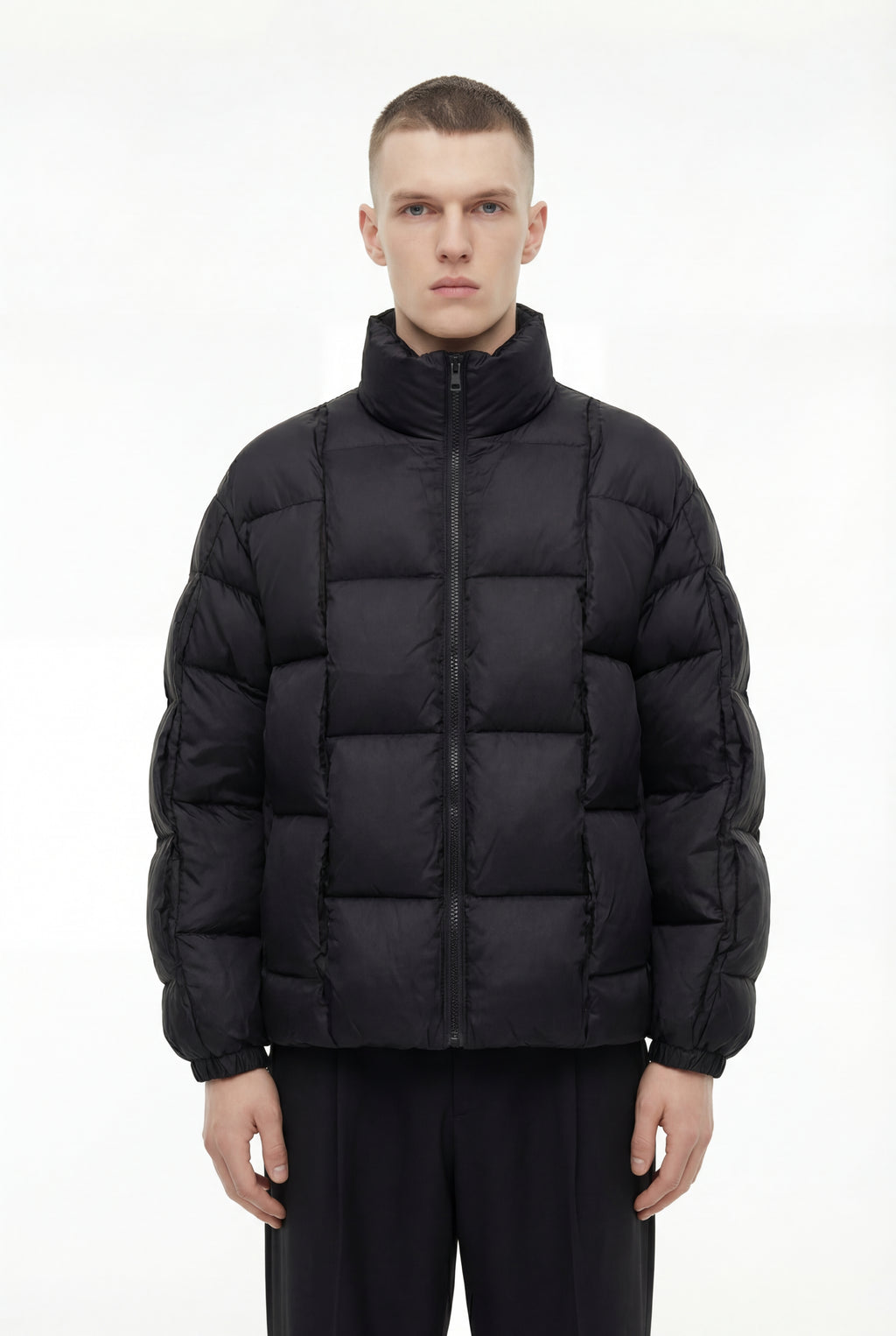 Diagram Puffer - Black