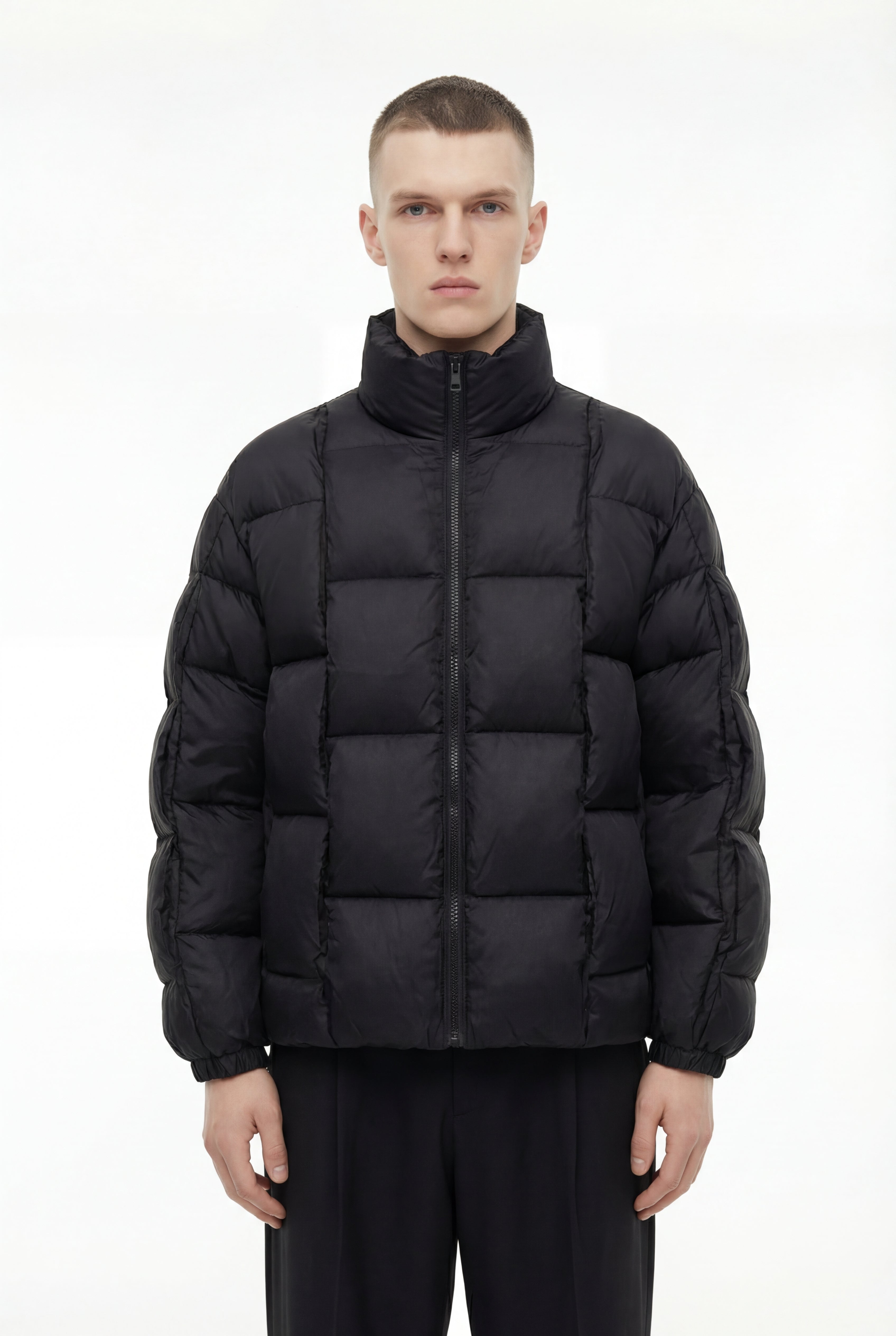 Diagram Puffer - Black